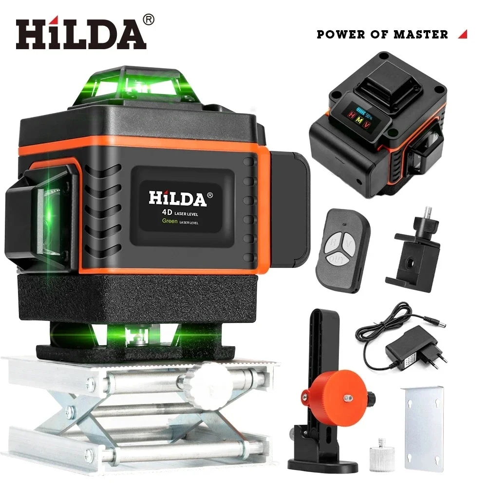 HILDA 16/12Lines 4D Laser Leve - Laser Level 16 Lines 4D Green 评论和价格