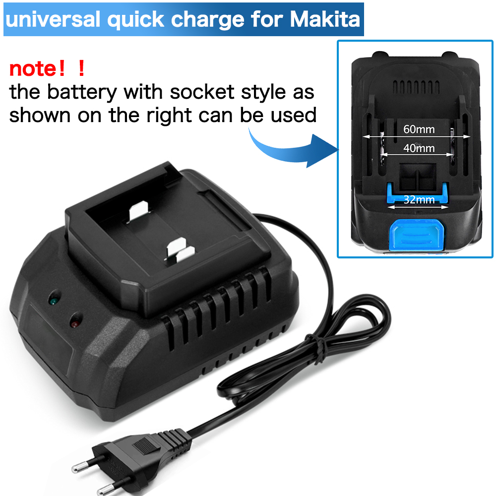 Charger EU/US/UK Plug for 18V  - Brushless Cordless Electric Drill 18V 评论和价格