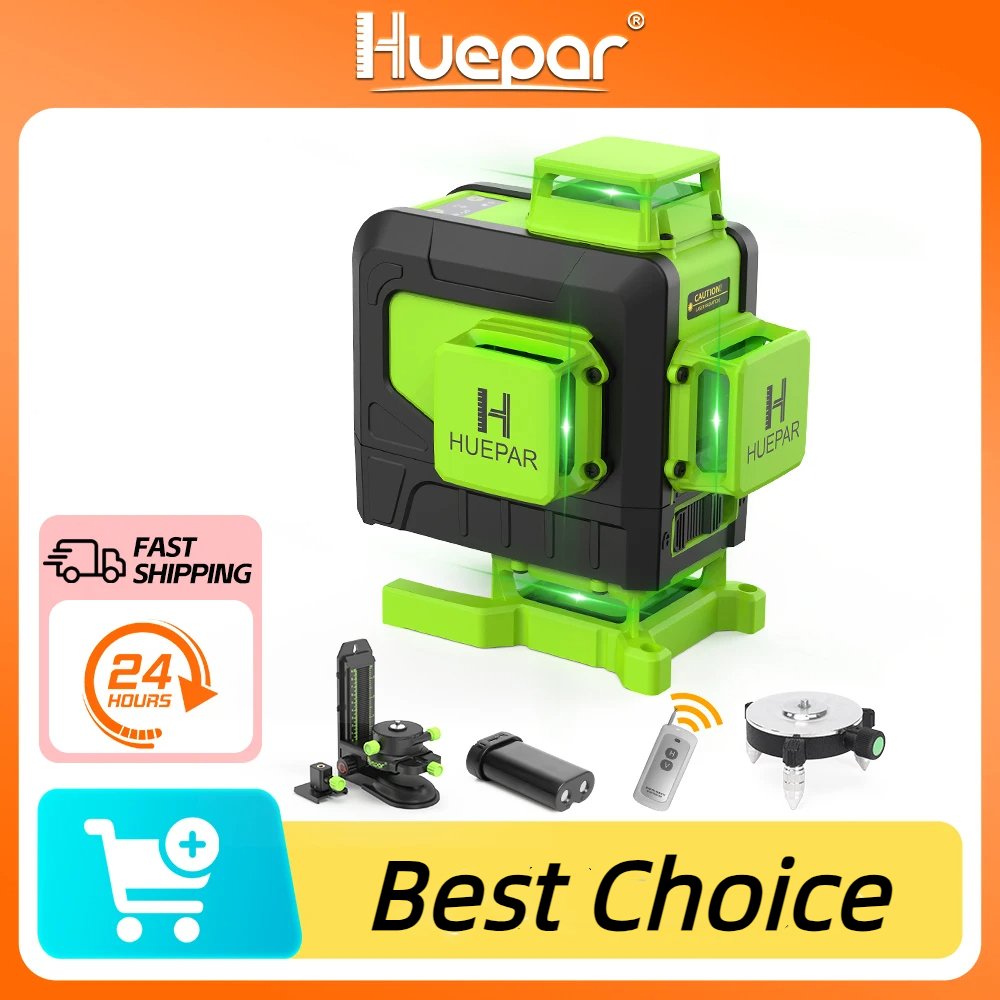Huepar 16 Lines 4D Laser Level - Laser Level 16 Lines 4D Green 评论和价格