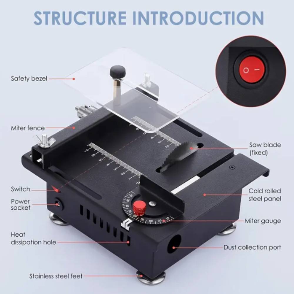 Mini Electric Table Saw Precis - Mini Table Saw For Woodworking 评论和价格