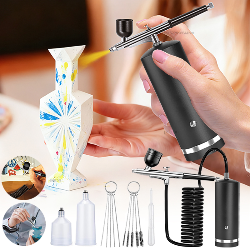 Airbrush with Compressor Paint - Airbrush Kit With Mini Compressor 评论和价格