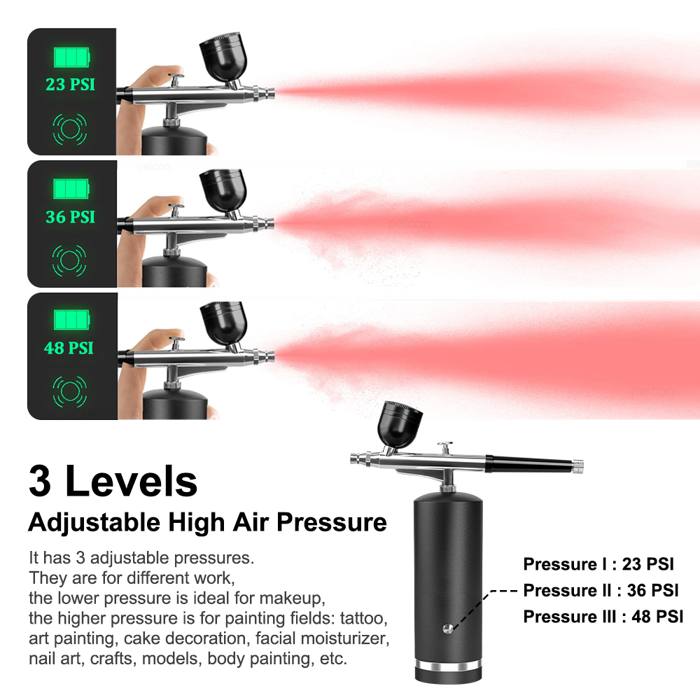 Airbrush with Compressor Paint - Airbrush Kit With Mini Compressor 评论和价格