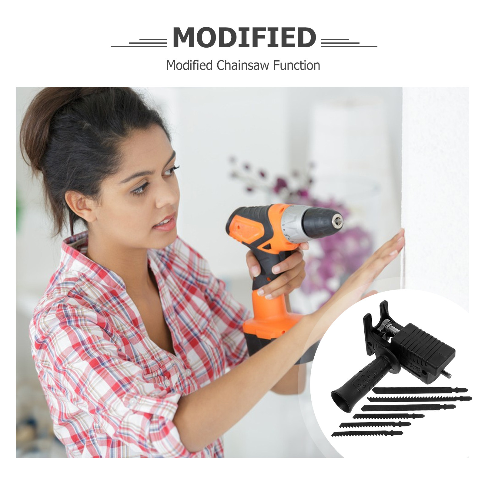 7 Piece Set Electric Drill Con - Reciprocating Saw Attachment Drill 评论和价格
