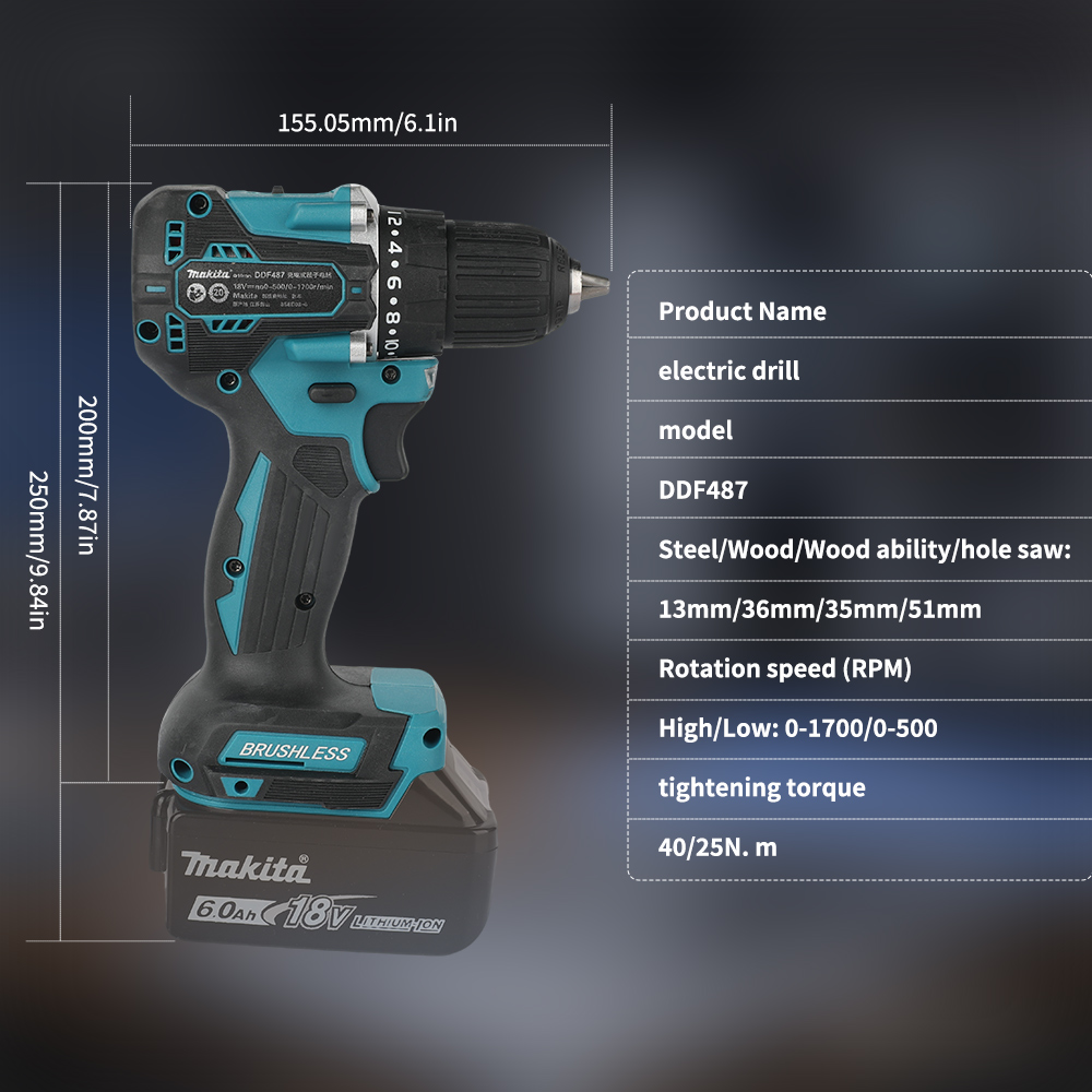 18V Brushless Cordless Drill 4 - Brushless Cordless Electric Drill 18V 评论和价格