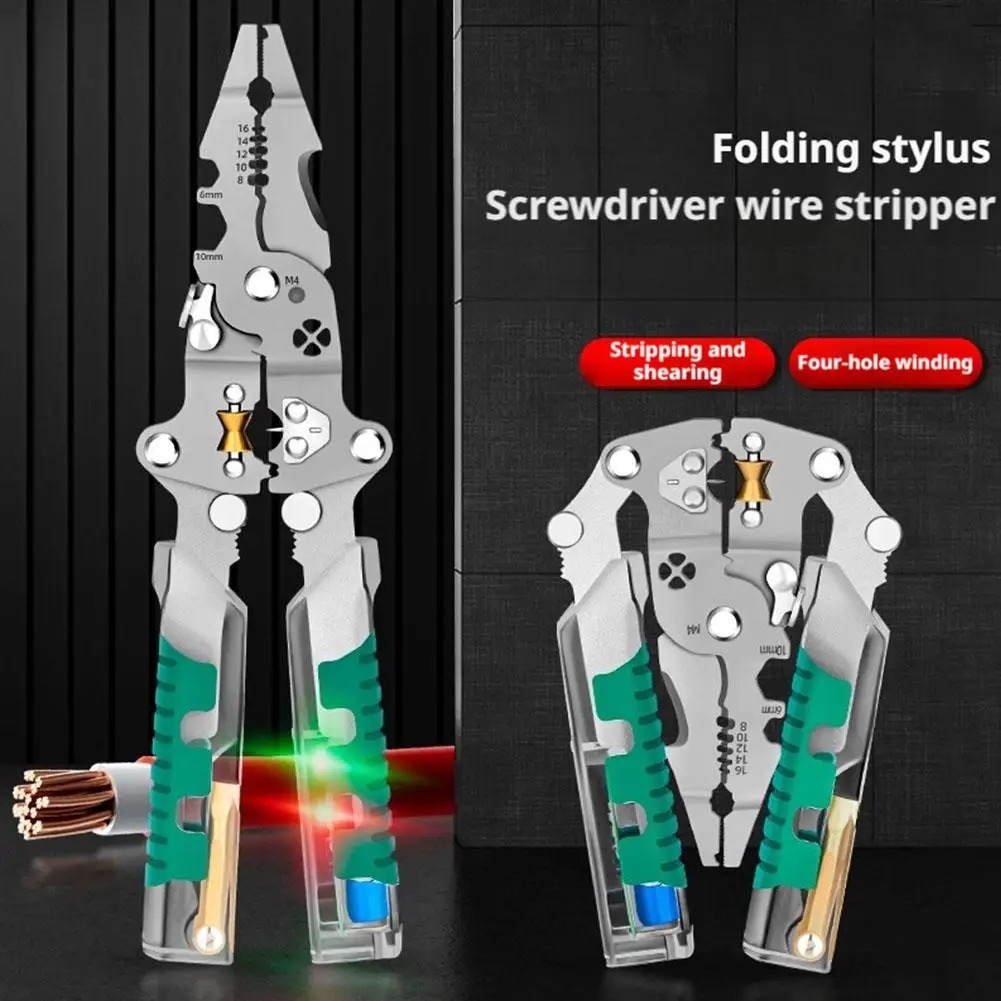 Foldalbe Wire Stripping Pliers - Automatic Wire Stripper Cutter 评论和价格