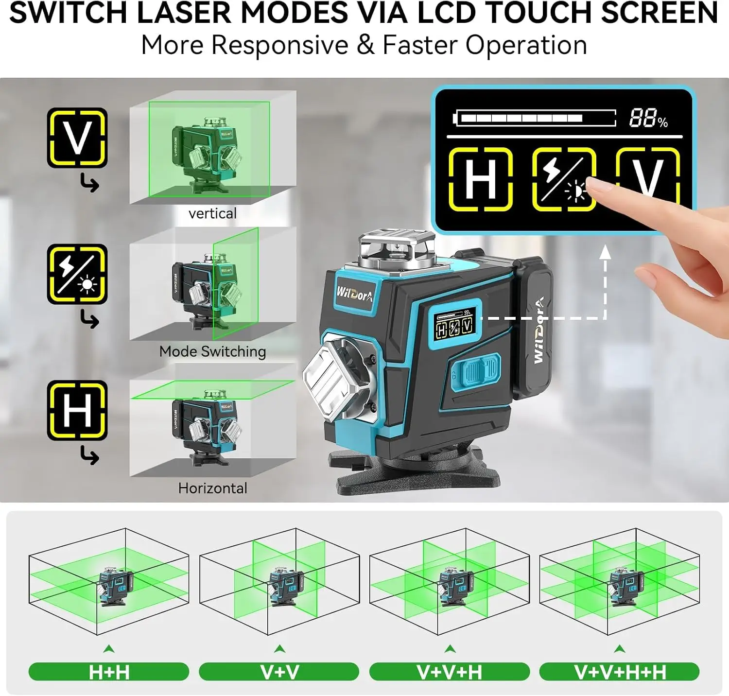 Laser Level with Tripod, 4x360 - Laser Level 16 Lines 4D Green 评论和价格