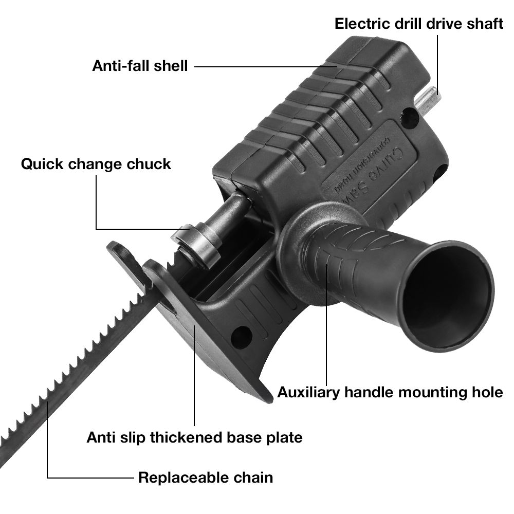 Quick Chuck Drill Saw Adapter  - Reciprocating Saw Attachment Drill 评论和价格