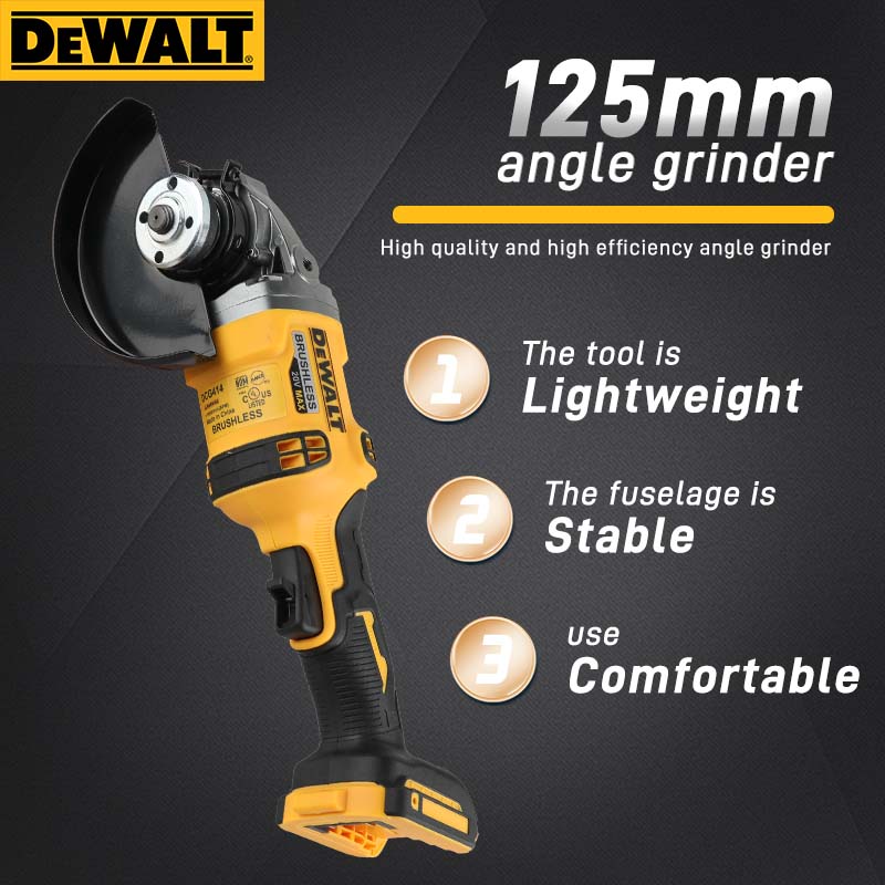 DEWALT DCG414 20V MAX Brushles - Brushless Angle Grinder Battery Powered 评论和价格