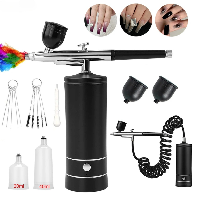 Airbrush Nail Art Painting Kit - Airbrush Kit With Mini Compressor 评论和价格