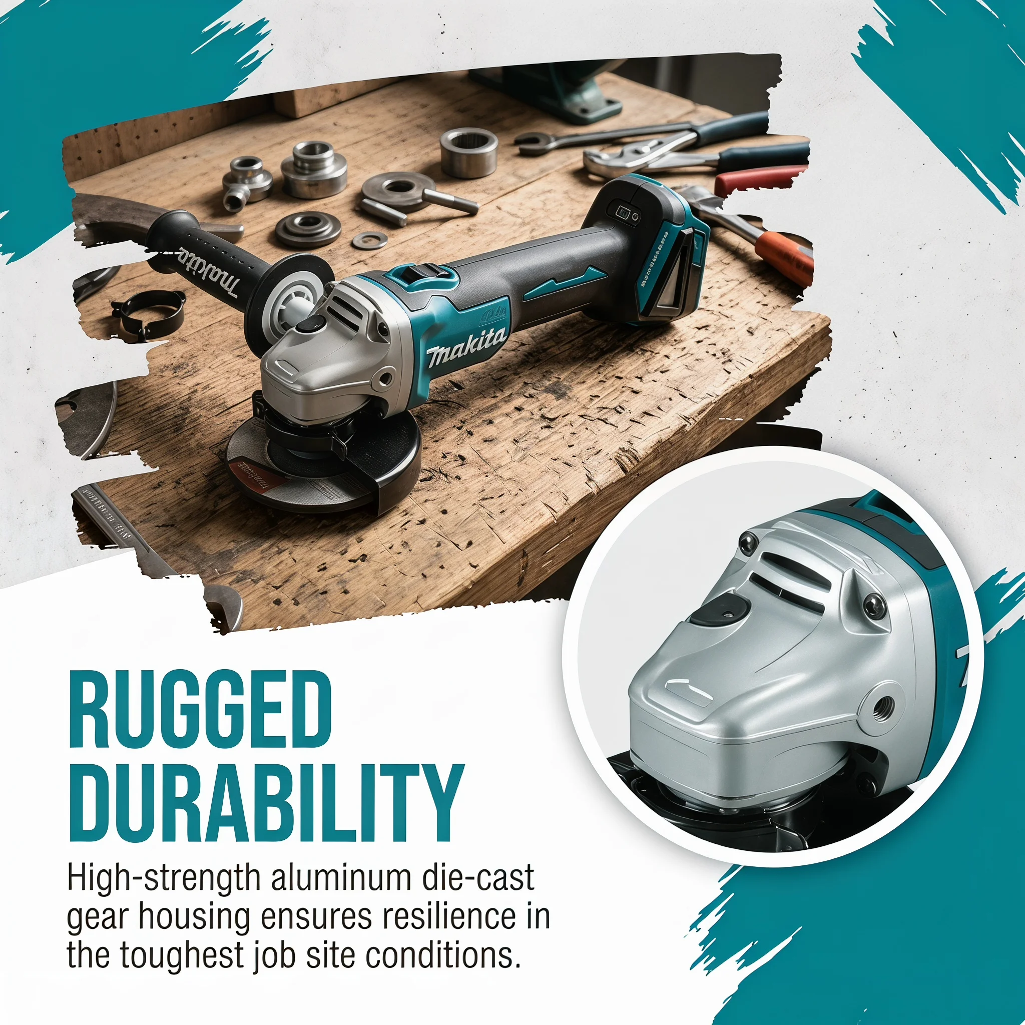 100mm High Power Makita DGA404 - Brushless Angle Grinder Battery Powered 评论和价格