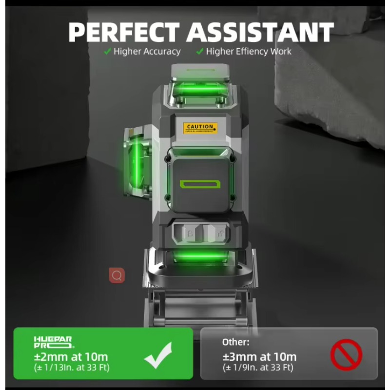 Huepar 2024 New Design 4D 16li - Laser Level 16 Lines 4D Green 评论和价格