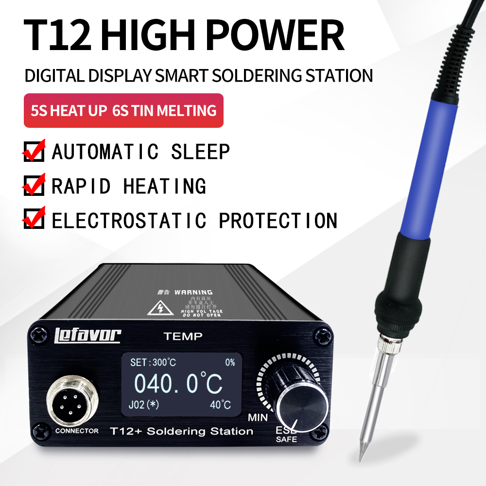 T12+ Soldering Station Solderi - Digital Soldering Station T12 评论和价格